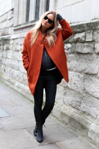 Orange coat H&M