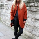 Orange coat H&M