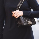 black chanel boy bag