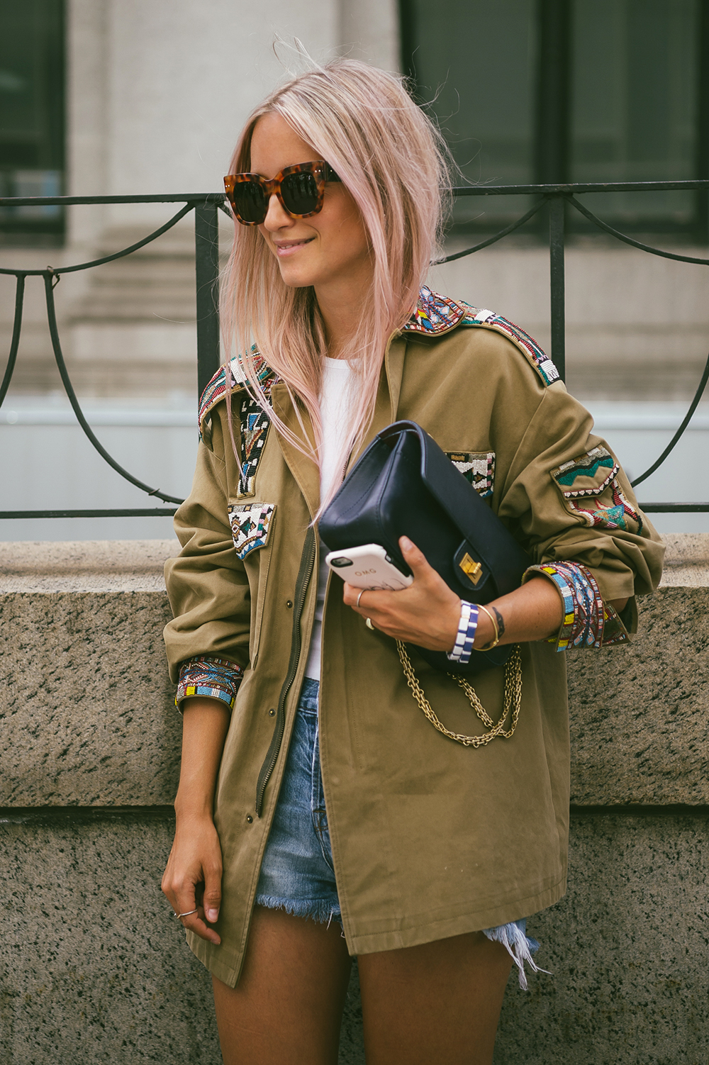 Valentino army jacket The fashion guitar Charlotte Groeneveld