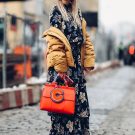 STATEMENT BAG AND WINTER FLORALS FOR NYFW