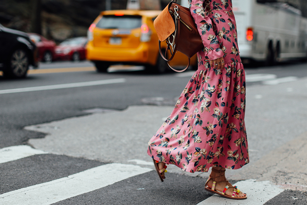 Charlotte Groeneveld Thefashionguitar in Madden Girl sandals via DSW and Vilshenko dress