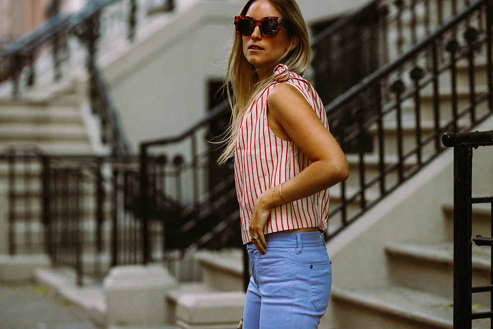 Rosie Assouline top MIH flared jeans Charlotte Groeneveld Thefashionguitar