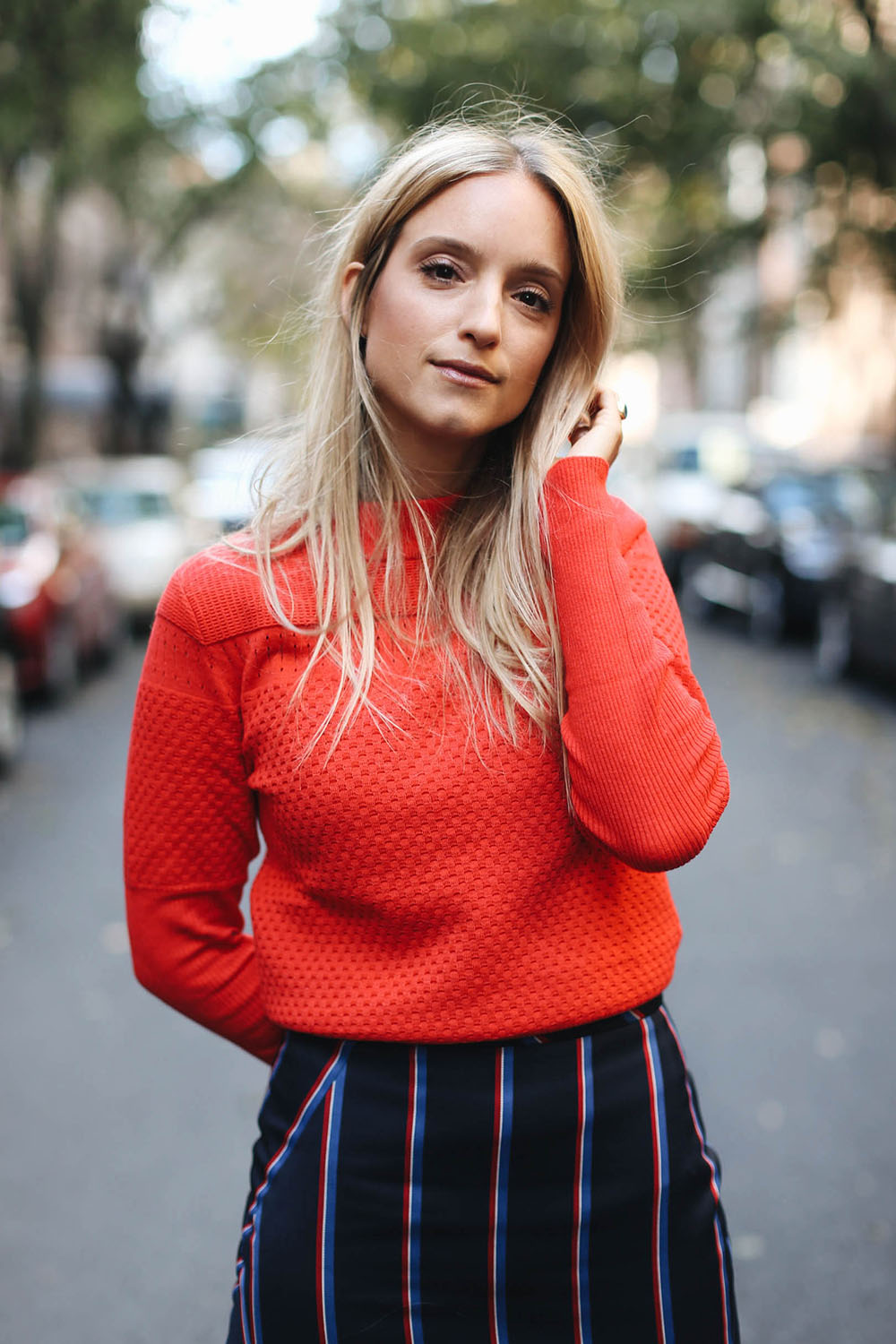 Charlotte Groeneveld in Carven for The Outnet