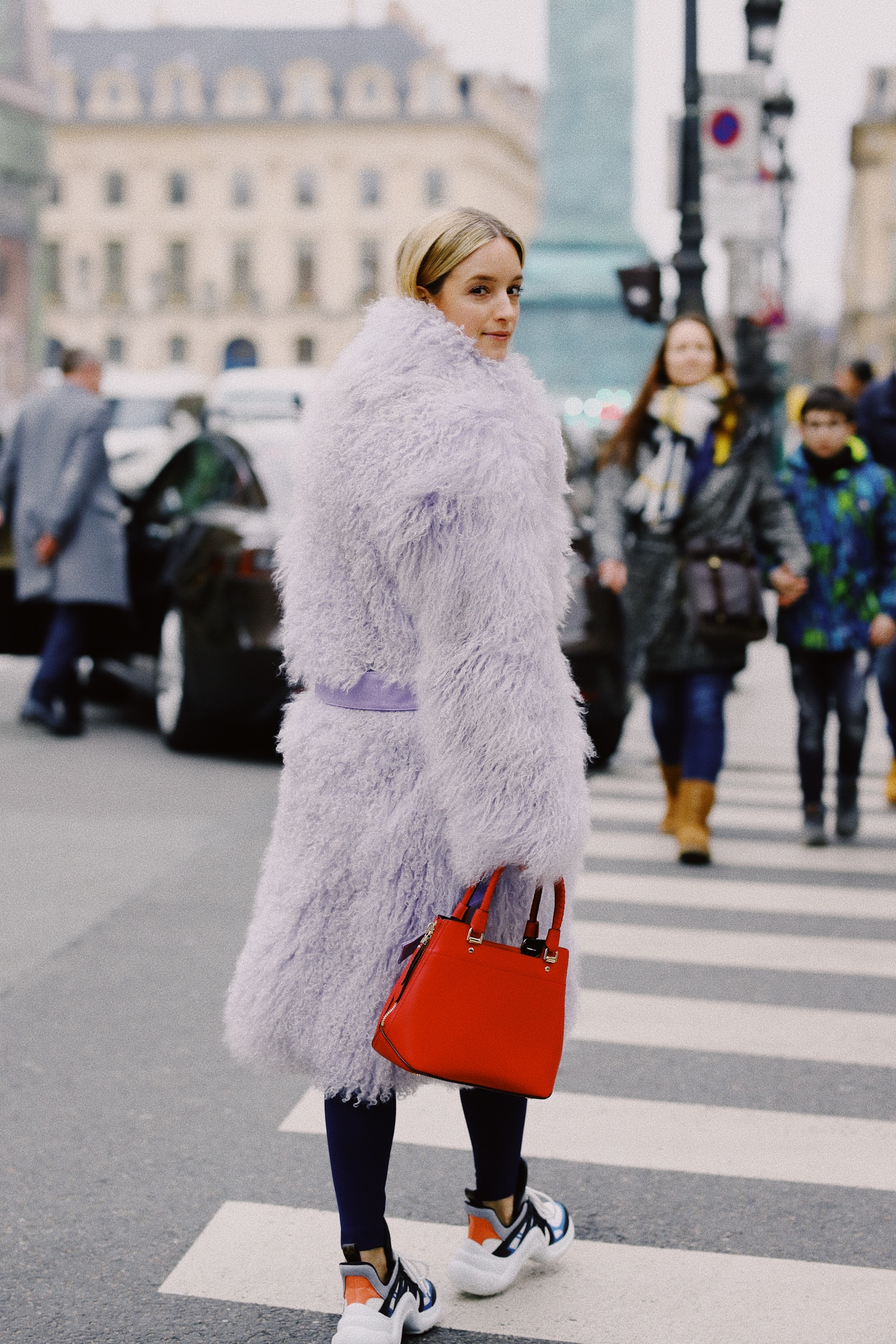 Saks Potts lilac fur by Charlotte Groeneveld Thefashionguitar