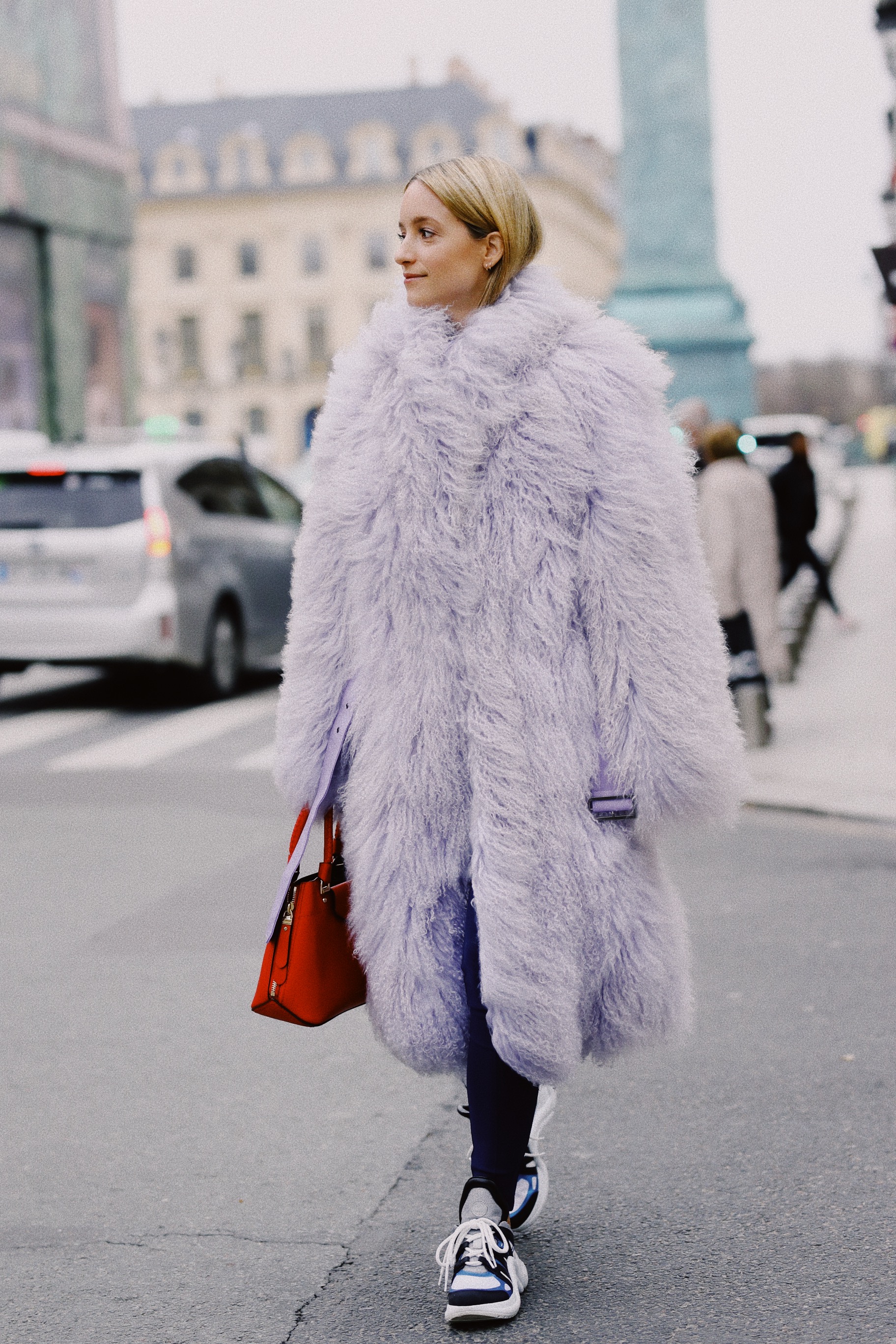 Saks Potts lilac fur by Charlotte Groeneveld Thefashionguitar