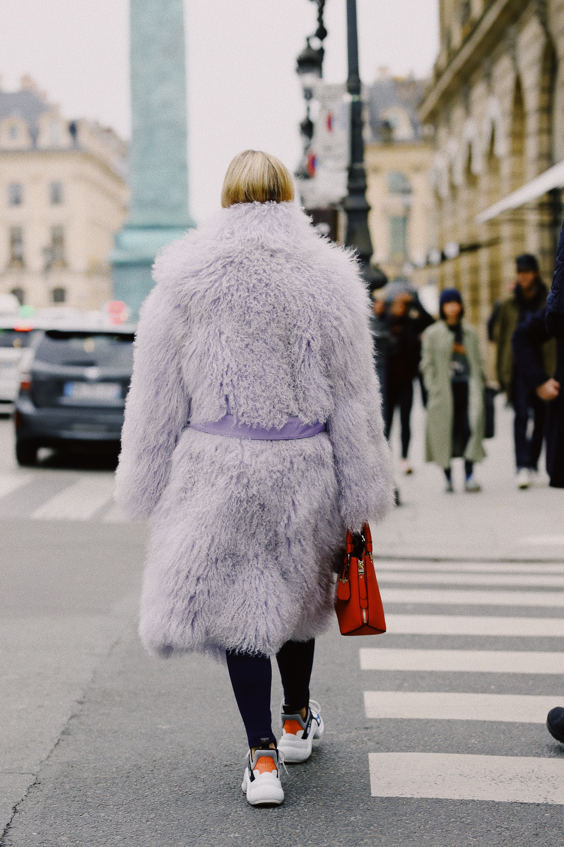 Saks Potts lilac fur by Charlotte Groeneveld Thefashionguitar