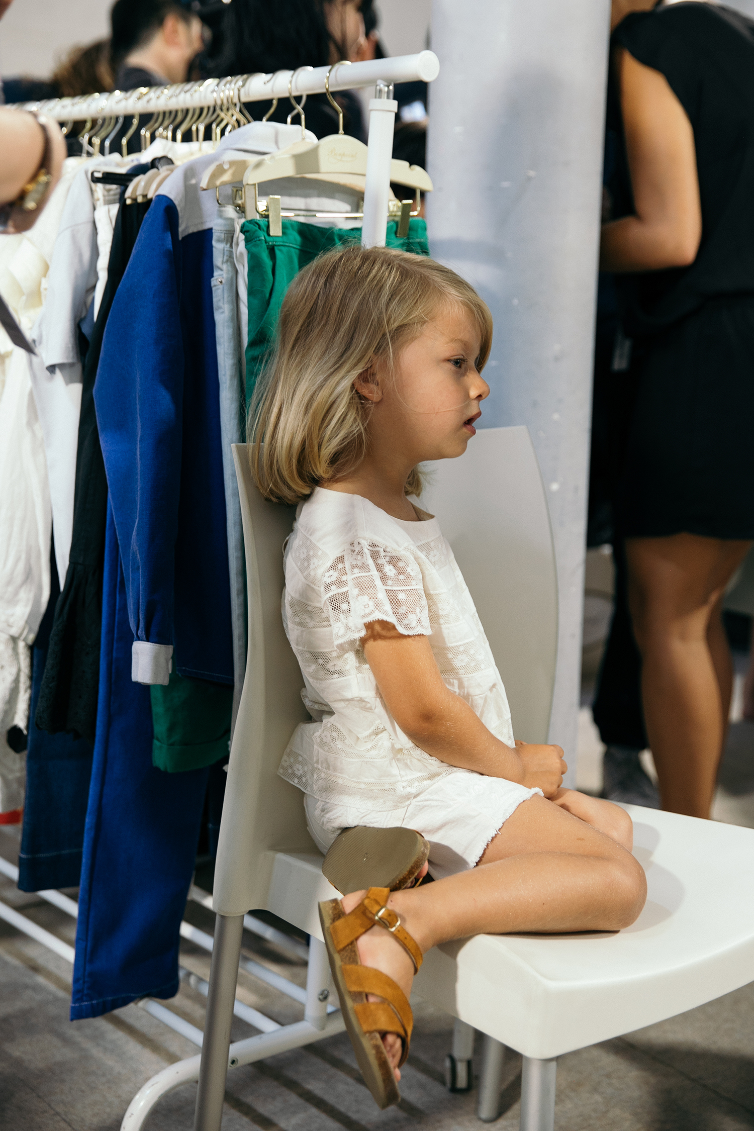 Backstage at the Bonpoint Spring-Summer 2019 show by Charlotte Groeneveld for Thefashionguitar