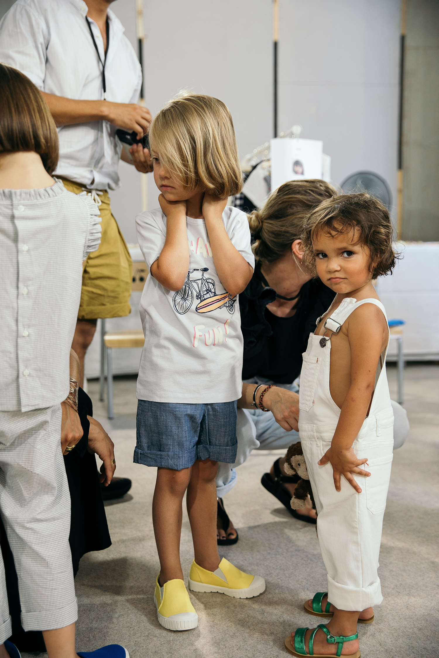 Backstage at the Bonpoint Spring-Summer 2019 show by Charlotte Groeneveld for Thefashionguitar