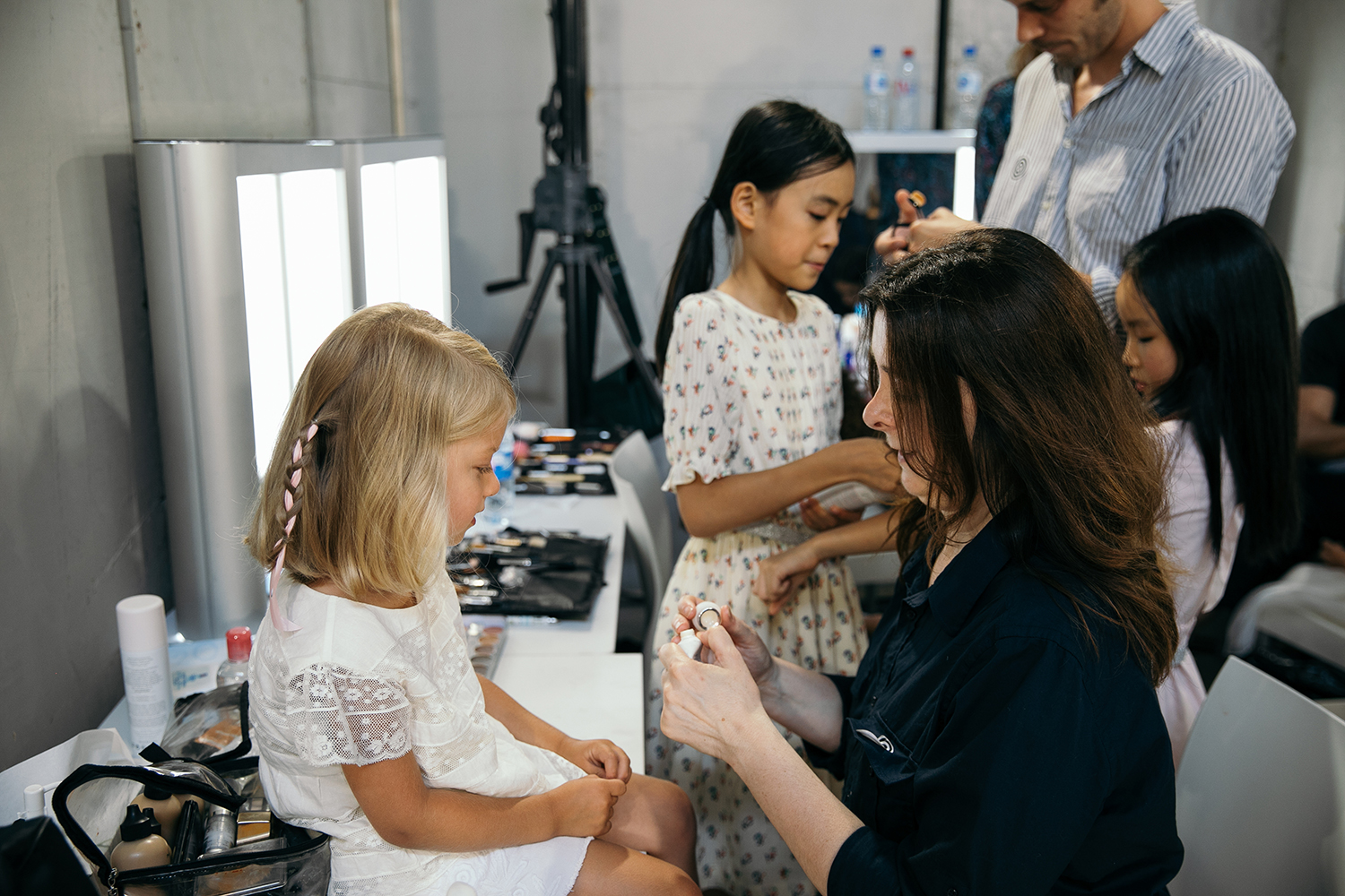 Backstage at the Bonpoint Spring-Summer 2019 show by Charlotte Groeneveld for Thefashionguitar